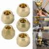 New 1/4" 3/8"1/2" Brass Flare Nut 5/16" 1/8" 3/4" Thicken Flare Tube Fittings Air Conditioning Pipe Extension Butt