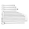 12Pcs Laboratory Spatula 304 Stainless Steel Multifunctional Sampling Scoop Experiment Supplies