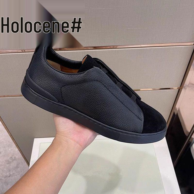 Men's 2025 Autumn Low-Top Non-Slip Slip-On Skate Shoes with Elastic Bands