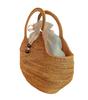 Ata Stylish Drawstring Basket Kimono Bag for Adult Yukata [Namatsuan] Bag, Cotton-Linen Bag, Women, (Off White)