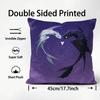 Black and White Dragon Love Heart Cushion Cover Pattern Printed Pillowcase for Living Room Sofa Cushion Cover & Bedroom Decor