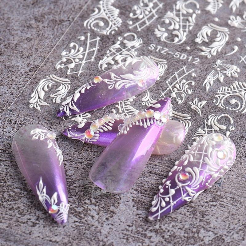 1pc Nail Stamping Platte Nail Art Vorlage 5D Rose Blume Schmetterling Stamping Bild Platte Nagel Werkzeuge