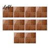 Glossy Finish Retro Tile Decals Square Checkered Wall Tiles Stickers Self Adhesive PET Panels Budget Friendly Refurbishment Easy Peel And