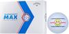 [HappirakiGolf Line] Callaway Golf Ball SUPERSOFT MAX 2023 Model with Lines (1 Dozen whiteSmiley Face)