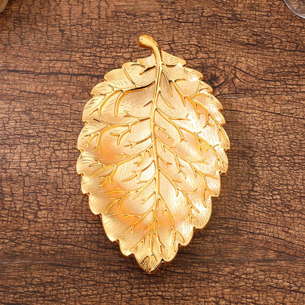 Leaf Shape Serving Tray Decorative for Appetizers Bathroom Kitchen Large