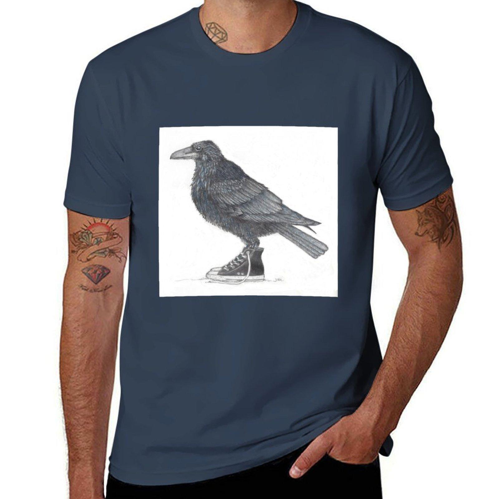 Raven In Hightops Tshirt Plus Size Solid Color Tshirt S