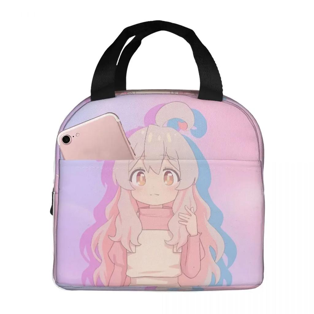 Oyama Mahiro Pink Tragbare Lunchtasche Comic Onimai Ich bin jetzt deine Schwester Eis Kühlpack Isolierung Picknick Lebensmittel Aufbewahrungstaschen