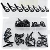80/40pcs Fishing Rod Line Guides Eye Set Stainless Steel Tip Top Ring Circle Pole Repair Kits Fishing Tackle Fishing Accessories