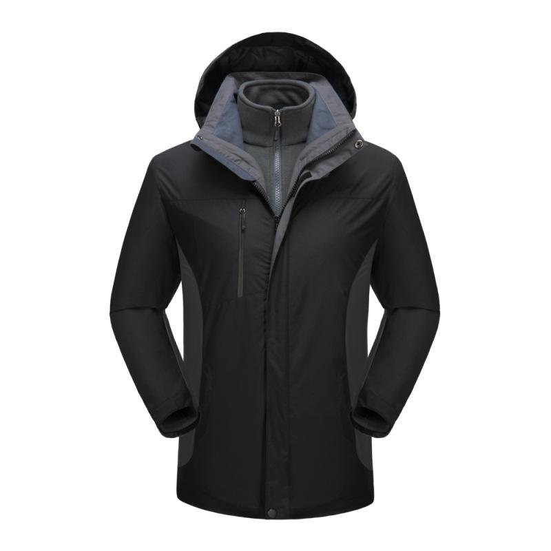 Three-in-One Detachable Softshell Jacket: Waterproof, Warm & Windproof