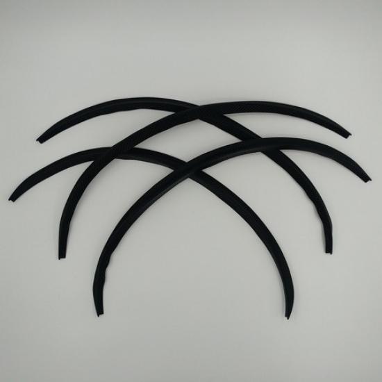 Universal Carbon Fiber Car Wheel Eyebrow Protector Arch Trim Flare Fender Strip