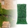 12pcs 60x40cm Artificial Grass Boxwood Wall Hedge Mat Fence Lawn Background Mat Safe and Eco-friendly Free DIY Adjustment Decor