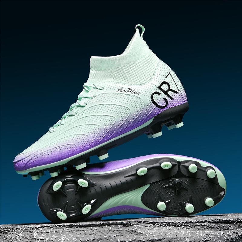 Neue Herren Fußballschuhe Outdoor Sport Jungen Lange Stollen Trainingsschuhe Fußballschuhe Erwachsene Rutschfest Atmungsaktiv Spiel Komfortabel