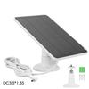 20W 5V Solar Panel for Ring Spotlight Camera/Ring Stick Up Camera DC3.5x1.35-port Outdoor Solar Cells Charger 360 Rotating