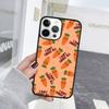 Cute Cartoon Carrot Pattern Phone Case For iPhone 17 Air 15 16 Cover  11 13 14 Pro Max 12 Plus Max Fundas