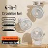 Rechargeable Clip-On Fan: Silent, USB-Powered, Desktop & Dorm Use, Adjustable Head, High Wind, Lithium Battery