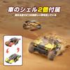DEERC Scale 4WD RC Trophy Truck Racer for Replacement Metal Body Long Operation LED Birthday Day Certified in Japan 1/10 Car, High-Speed Off-Road