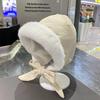 Winter Windproof Thick Warm Hat Cold Weather Casual Strap Crossbody Bag Hat Fashionable Student Fleece Lined Ear Protection Cap