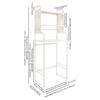 Over The Toilet Storage Rack Adjustable Laundry Room Shelf Bathroom Organizer Shelves