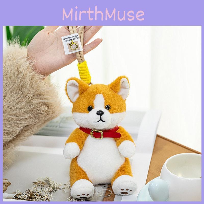 Kawaii Corgi Stuffed Animal Plush Hanging Toy For Bags Kids Birthday Present