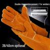 Full Cowhide Heat-Resistant Welding Gloves - High-Temperature Protection