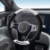 Kuromi Universal Car Steering Wheel Cover 2025 Cute My Melody Cartoon Round D-Type Anti-Slip Protection Car Steering Covers