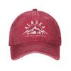 Alaska Washed Baseball Cap Est  Stylish Sun Hip Hop Hats Summer Couple Women Outdoor Sports Baseball Caps