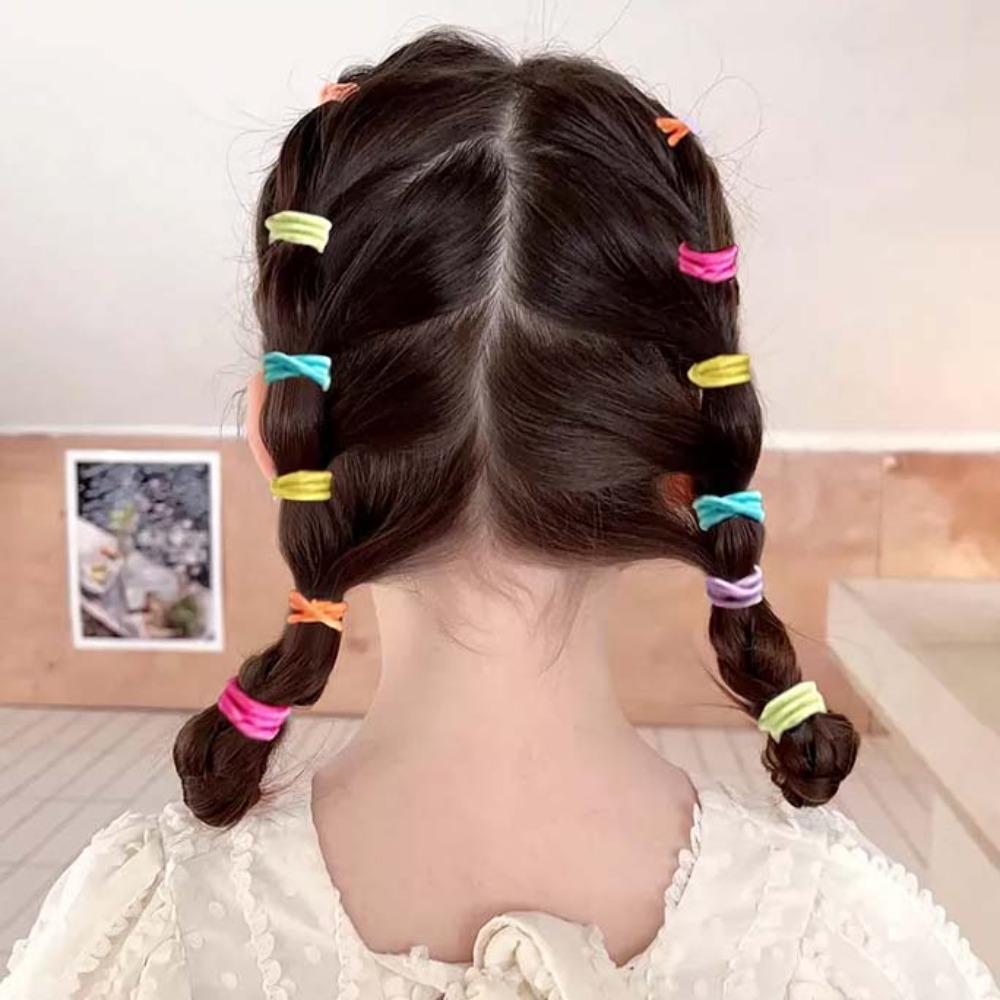 

Polyester Girl Hair Accessories Set Colorful Small Flower Hairpins Children Hair Ties Gifts Style 1