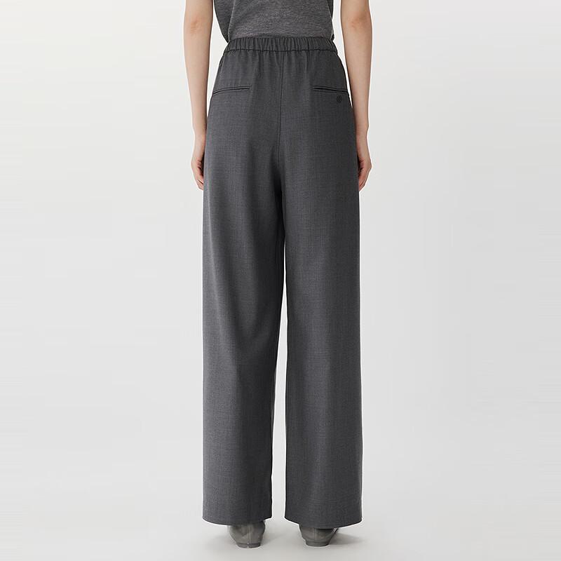 JNBY Women's Spring 2025 Wool Silk Blend Loose Casual Pants