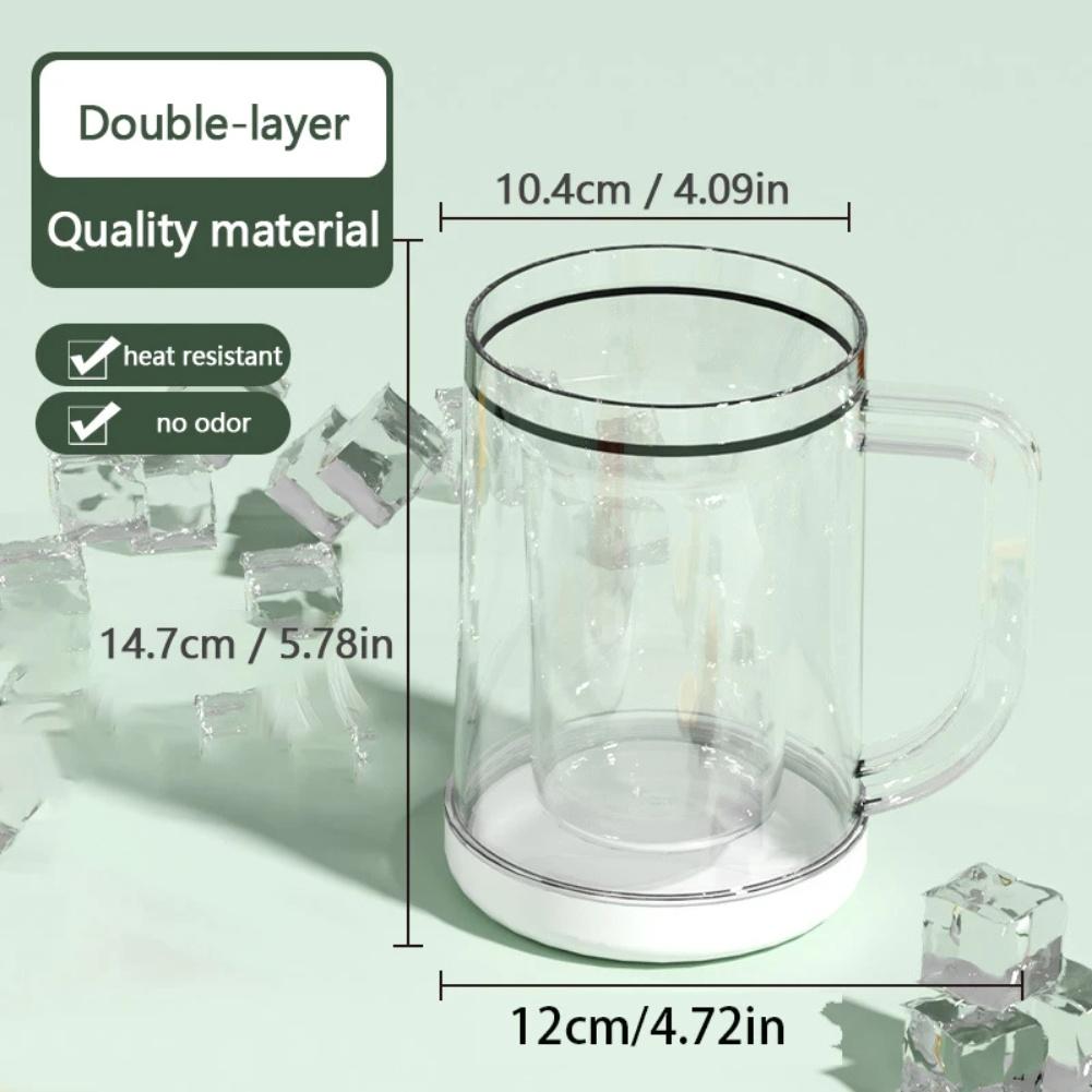 Beverage Cooling Cup Double-layer Ice Cup Large Capacity Cup Easy To Clean