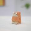 Mini Cat Dog Statues Painted Small Animal Dolls Desktop Accessories Wooden Animal Figurine  Home