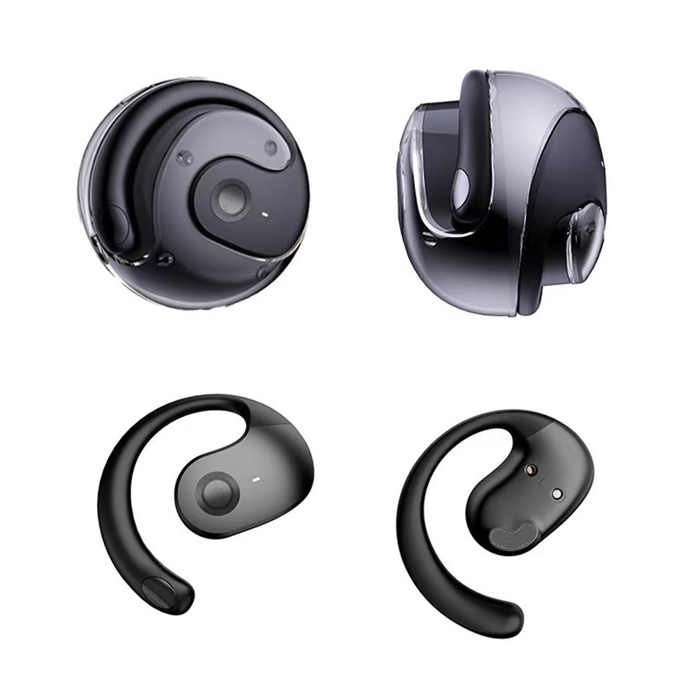 Wireless Bluetooth AI Real-time Language Translation Earphones 144 Languages Ear Hanging Headphone Translator for Travel Busine