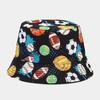 Graffiti Fisherman Hat: Retro, Double-Sided Sun Protection for Men & Women - All-Match Hip-Hop Bucket Style