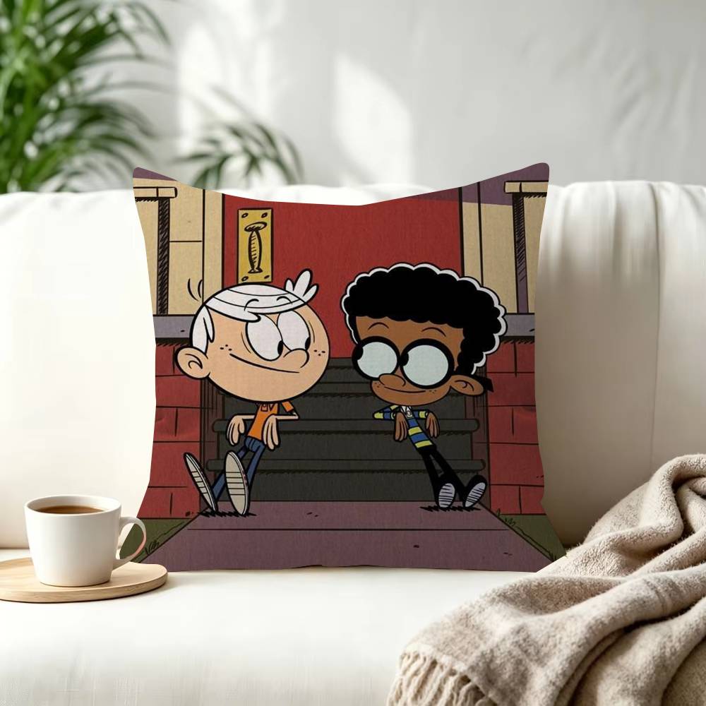 Popular Cartoon The Loud House Decorative Room Aesthetics Pillow Case Home Decor Bedroom Sofa Bed Pillow Cover x