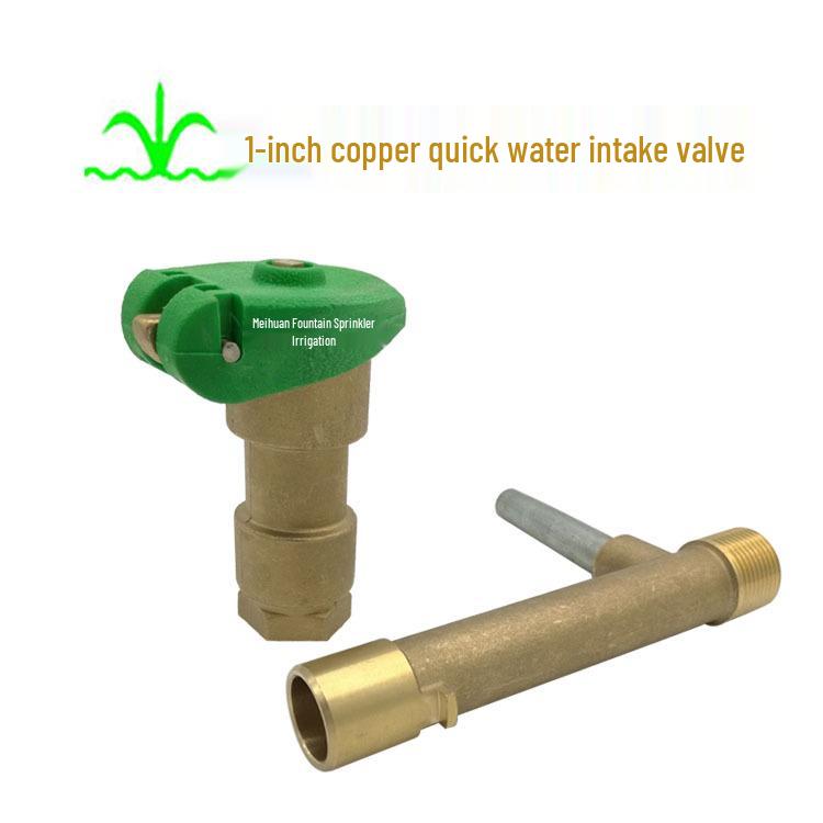 1-Inch Copper Quick Water Outlet Valve for Greenery Irrigation