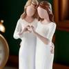 Angel Ornament Decorative Resin Craft Mother Day Love Statue Home Living Room Bedroom Office Decor Family Commemorative Gift
