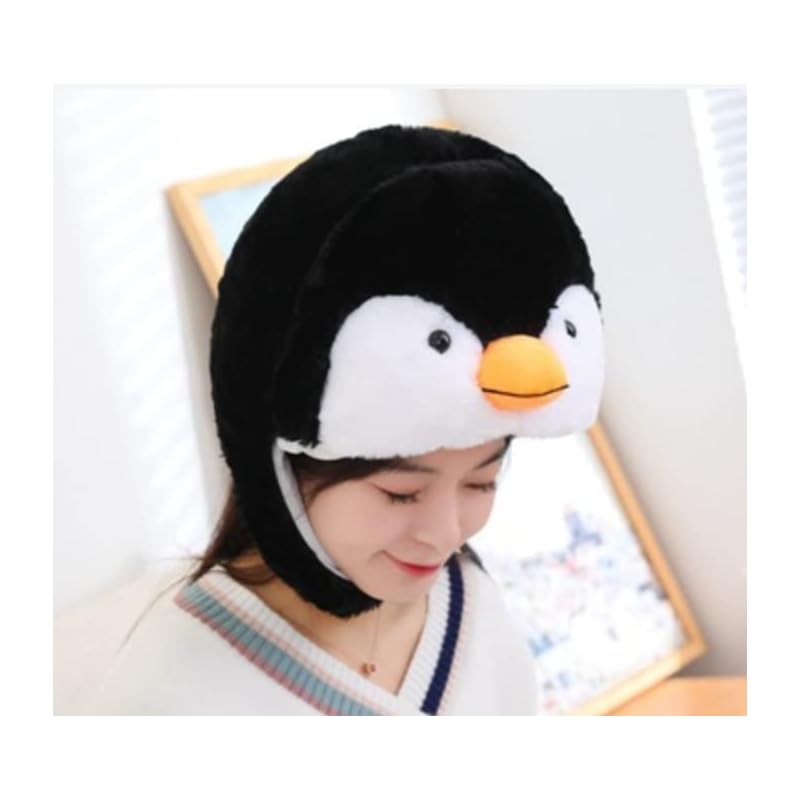 

[DOKiDOKi] penguin hat Cosplay [cute] transformation mask head headgear stuffed toy Kigurumi Headgear Fluffy cute cute halloween aquarium zoo Penguin