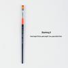 Ougelang Nylon Bristle Flat Head Gouache & Acrylic Brush Set