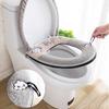 Zipper Style Cushion+lid Cover Bathroom Universal Closestool Seat Case Toilet Seat Cover  Toilet