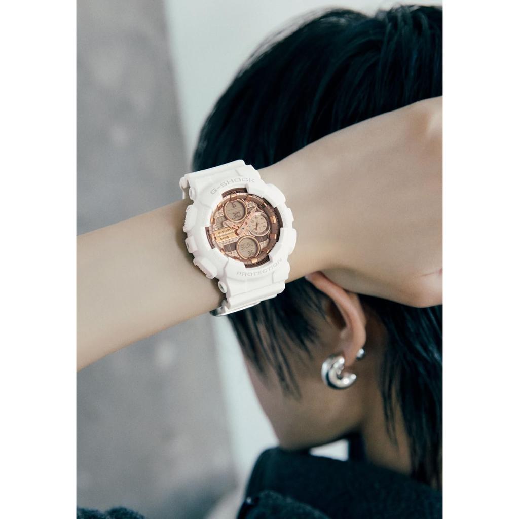 Casio G-Shock Women's Watch GMA-S140PG-7AJF White Eco-Friendly Material Japan Model