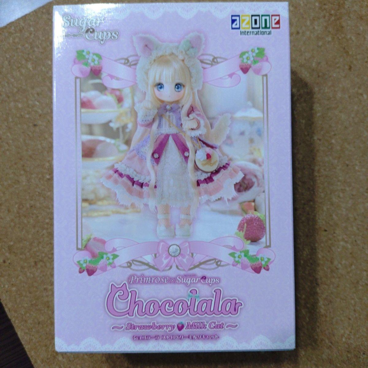 AZONE Primrose Sugarcups Chocolala Strawberry Milk Cat Doll Used Very Good