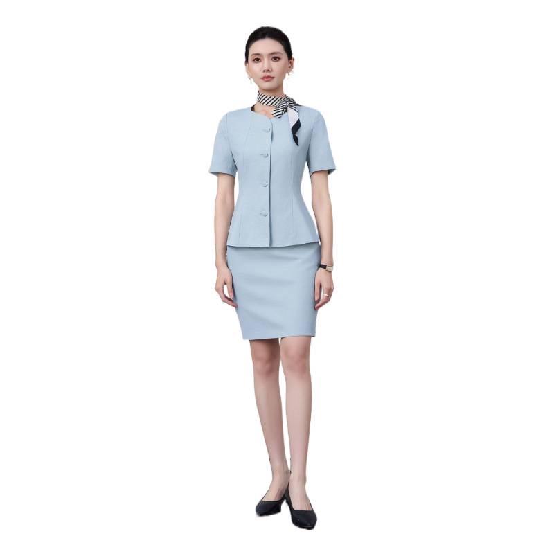 Elegant Seven-Sleeve Slim-Fit Women's Top, Summer Workwear/Professional Suit Style
