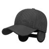 Men's Winter Thick Baseball Cap Embroidered Coldproof Ear Protectors Outdoor Warm Cap