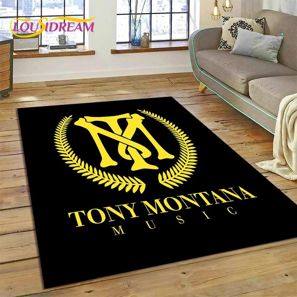 Tappeto Tappeto Movie 3D Printing Scarface Tony per Camera da Letto Soggiorno Casa Decorazione Divano, Tappetino Gioco Bambini Grande Decorazione Pavimento Regalo