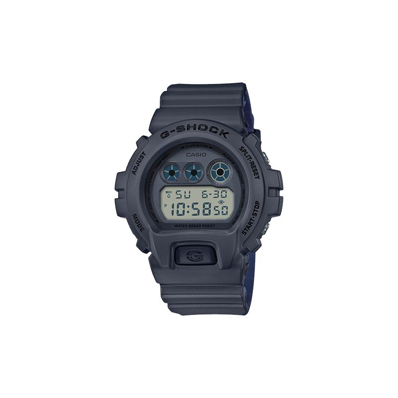 

Casio G-SQUAD series 200 meters waterproof quartz movement resin strap Japanese and Korean watch men s watch gray dial DW-6900LU-8 сірий колір