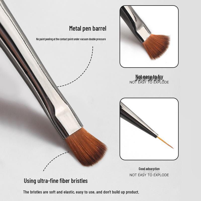 Japanese Double-Ended Nail Art Gel Pen: Multi-functional Round Head & Liner for Shaping