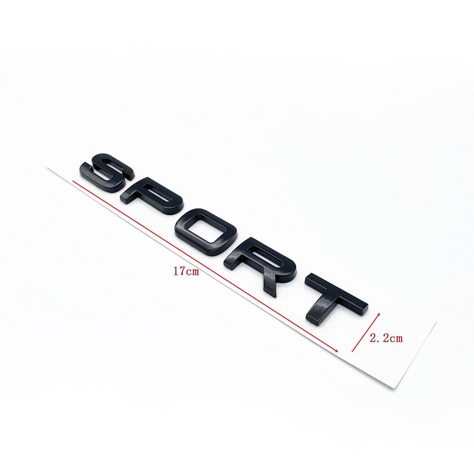 

New Car 3D ABS Letters Badge SPORT HSE Emblem for SUV Series Rear Trunk Tail Styling Sticker Accessories SPORT