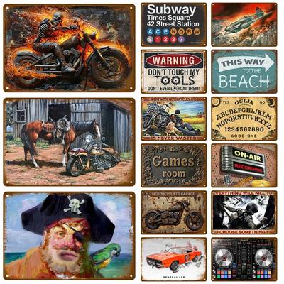 Metallschild Poster Bleche Bar Retro Wandkunst Blechschild Innen Außen Ästhetischer Raum Vintage Heimdeko Artikel Dekoration Luxu