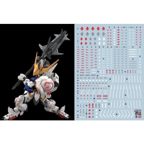 Fluorescent!! Water-slide Decals for HG, RG, EG, MG, PG, RE, HiRM, Robot, MS, Detail-Up (for MGSD Gundam Barbatos)
