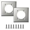 2025+ 2-Pack Metal Outlet Cover Wall Plates for HBL9450A 14-50R, 2.48" Hole, Includes Screws