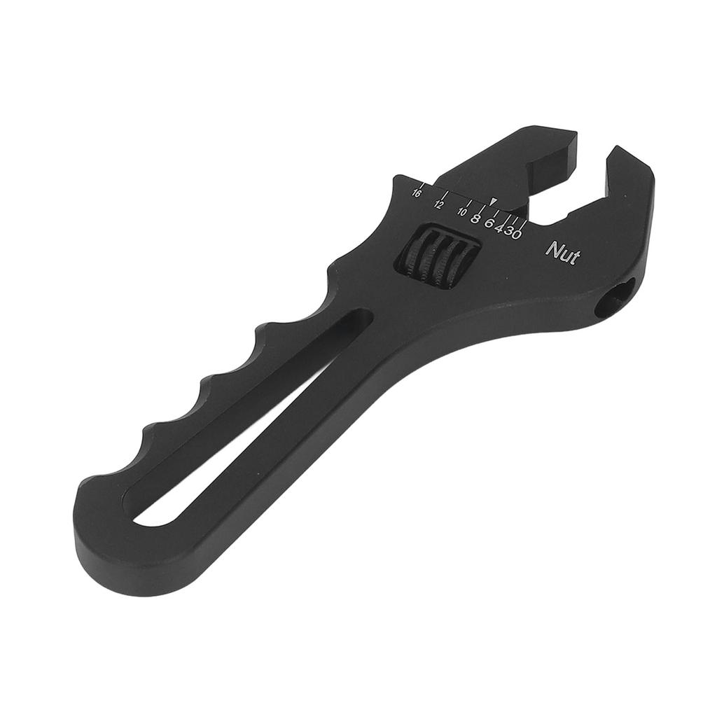 Fitting Wrench AN3?AN16 Adjustable Aluminum Lightweight Spanner Tool for Hose Adapter End Black